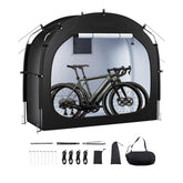 Bike Storage Tent, 1 to 2 Bikes, Outdoor Spacious Bike Storage Tent with Ventilated Window, Waterproof Easy-to-Install Bike Tent with High Strength Fiberglass & Dual Zippers, Fit for Bicycle